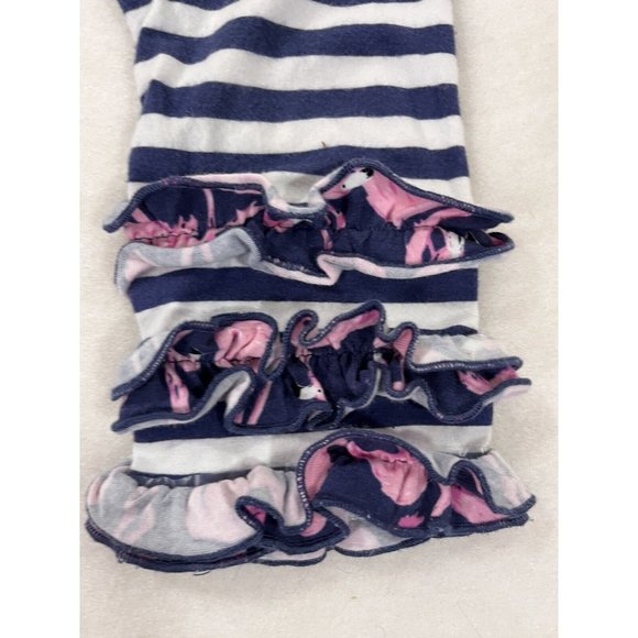 Simply Southern Flamingo Ruffle Outfit 2 Piece 2t - Picture 10 of 11